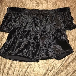 Off Shoulder Crop Top